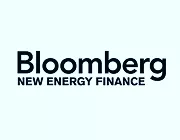 Logo of Bloomberg New Energy Finance, featuring the text 'Bloomberg' in bold and 'New Energy Finance' below it in smaller font.